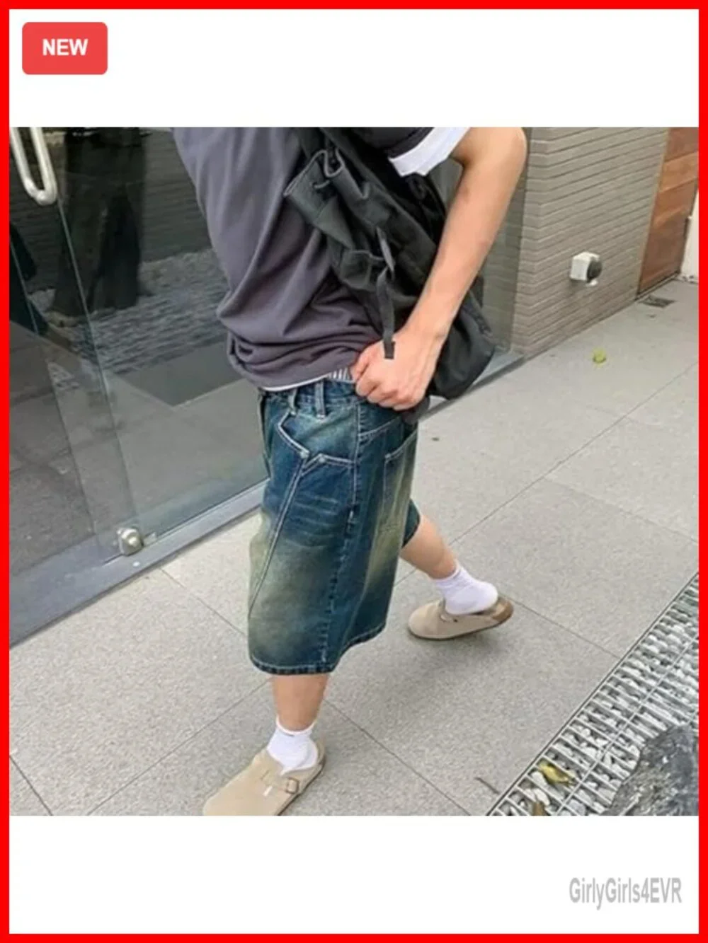 Y2K Baggy Oversized Vintage Denim Jean Shorts Streetwear